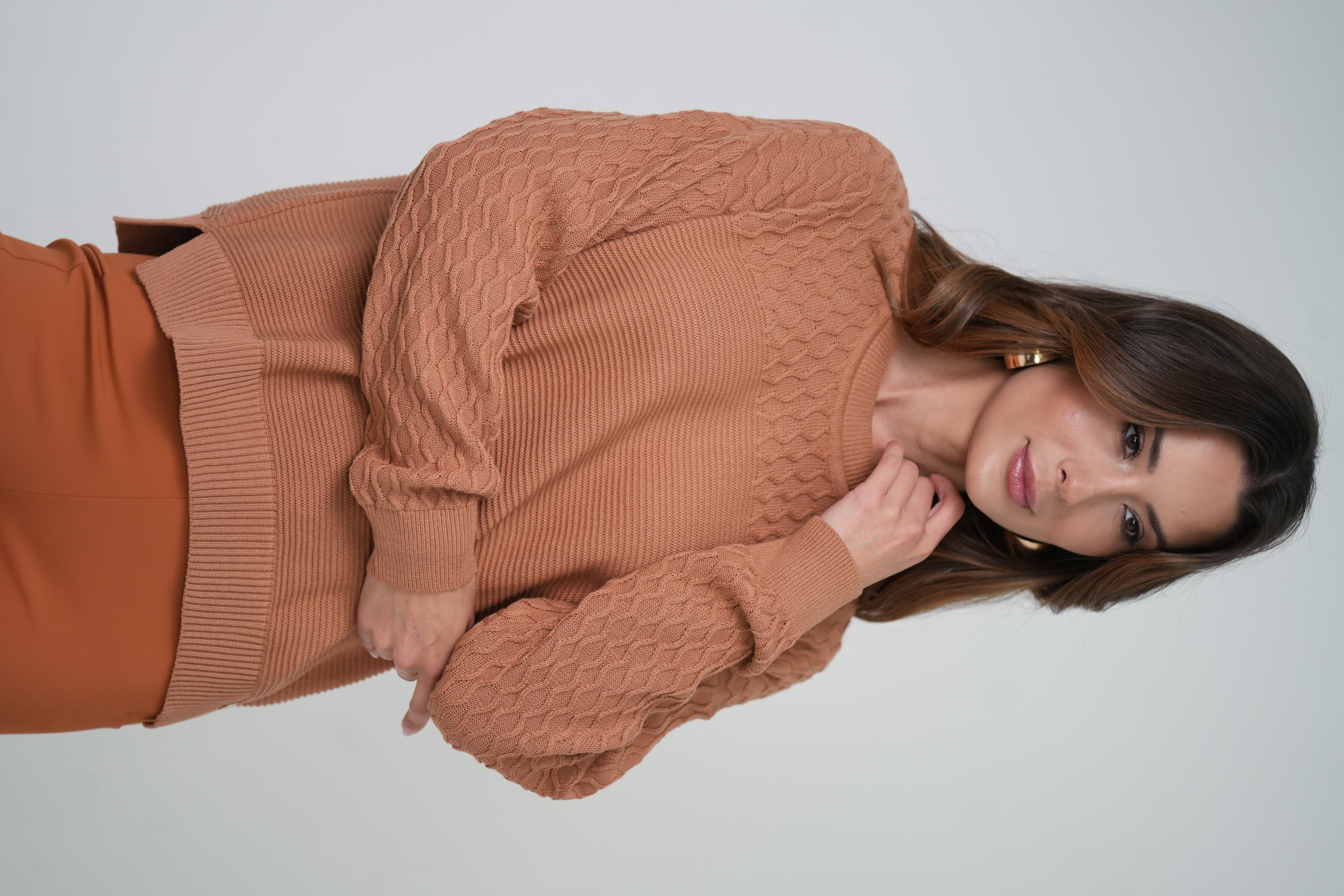 BLUSA ARAN E LINKS