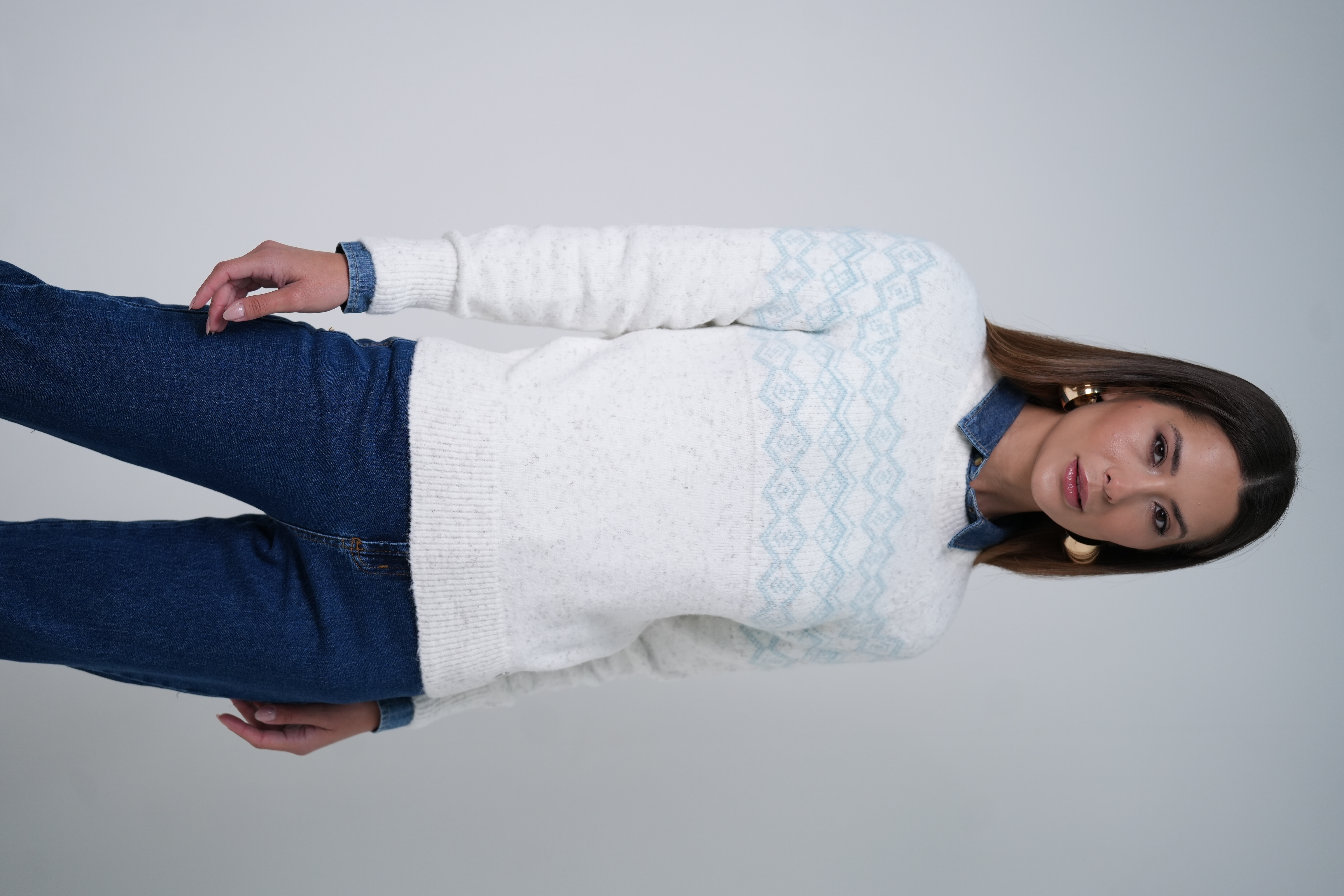 BLUSA RAGLAN JACQUARD