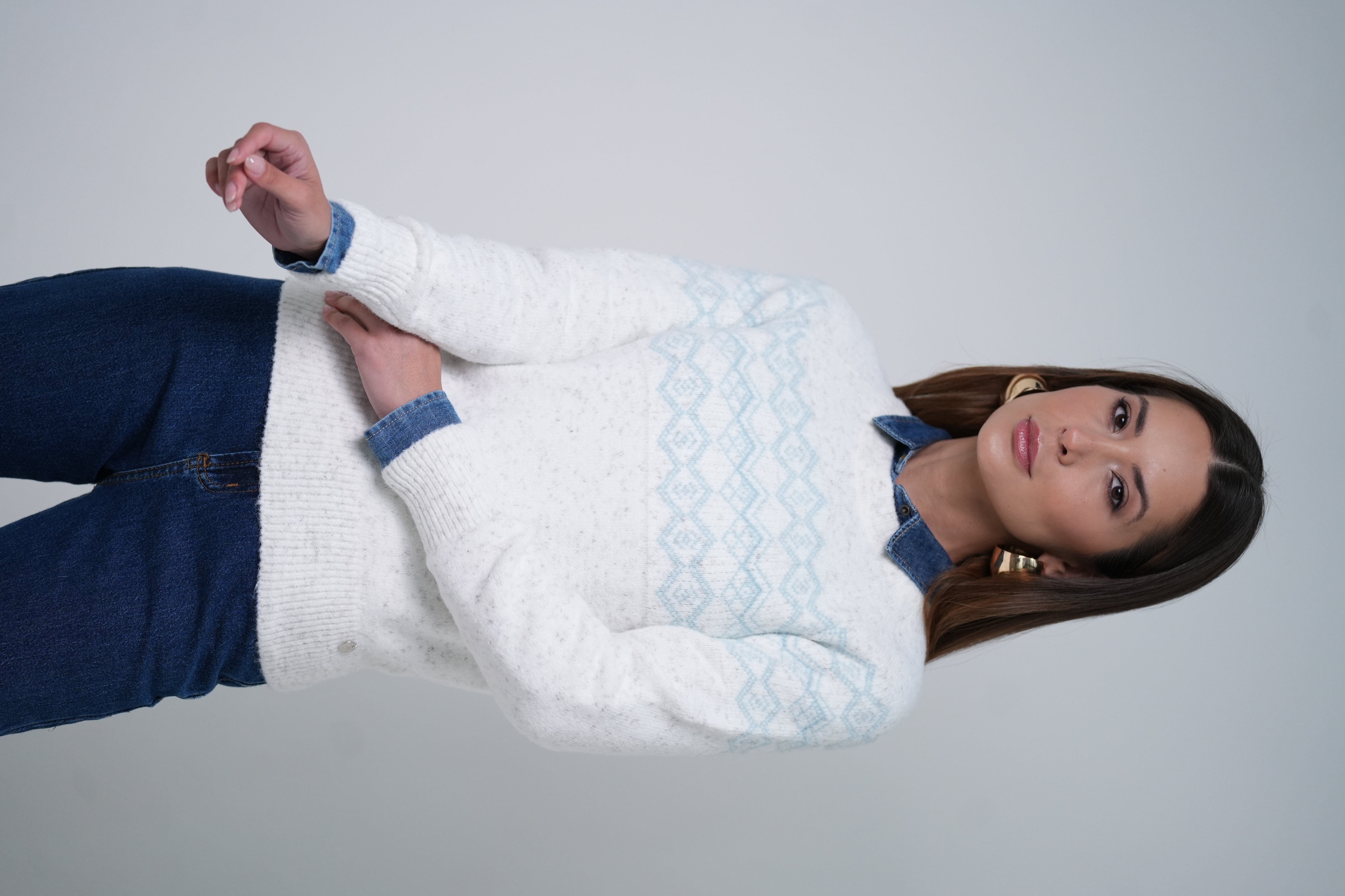 BLUSA RAGLAN JACQUARD - hover
