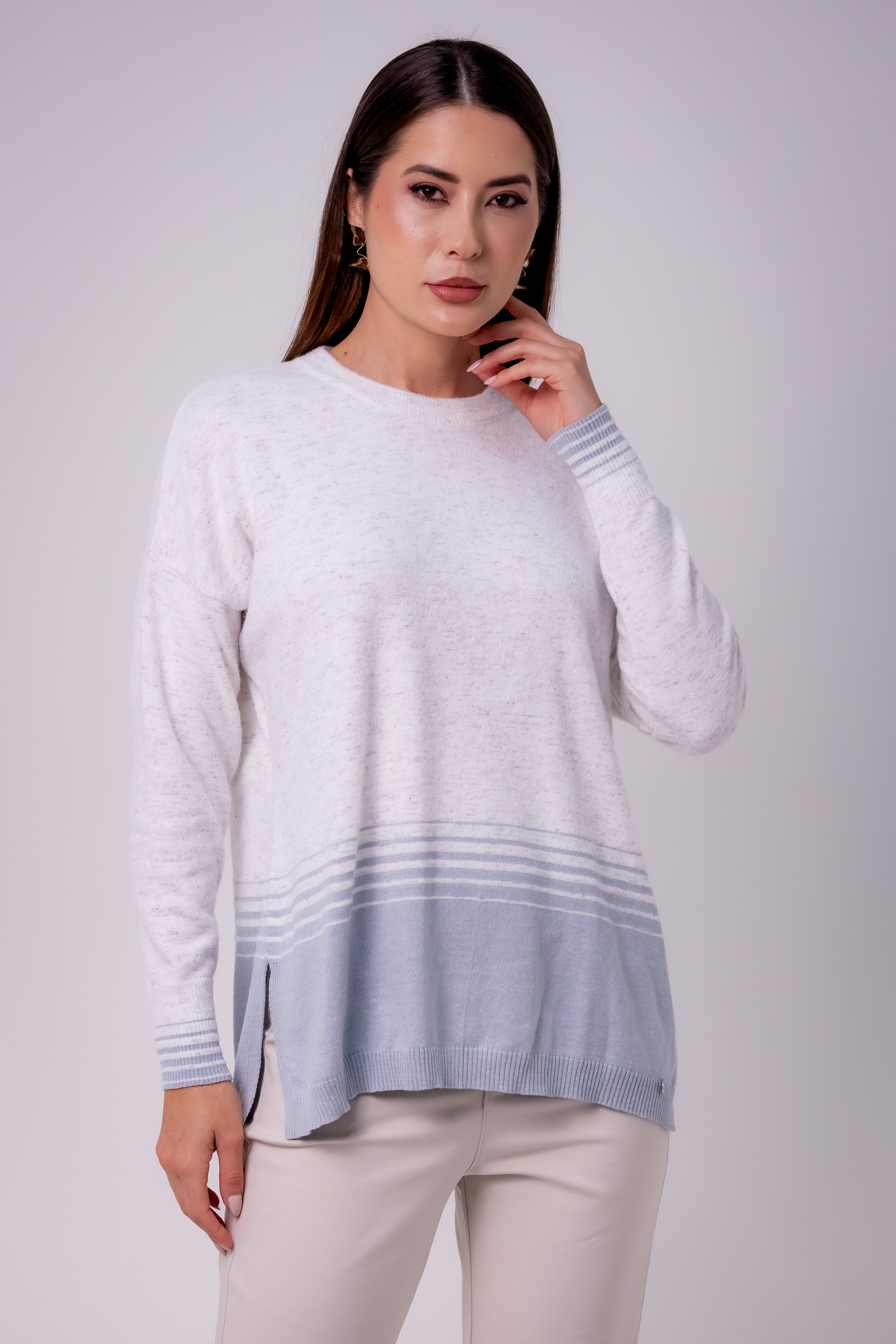 BLUSA AMPLA LISTRADA