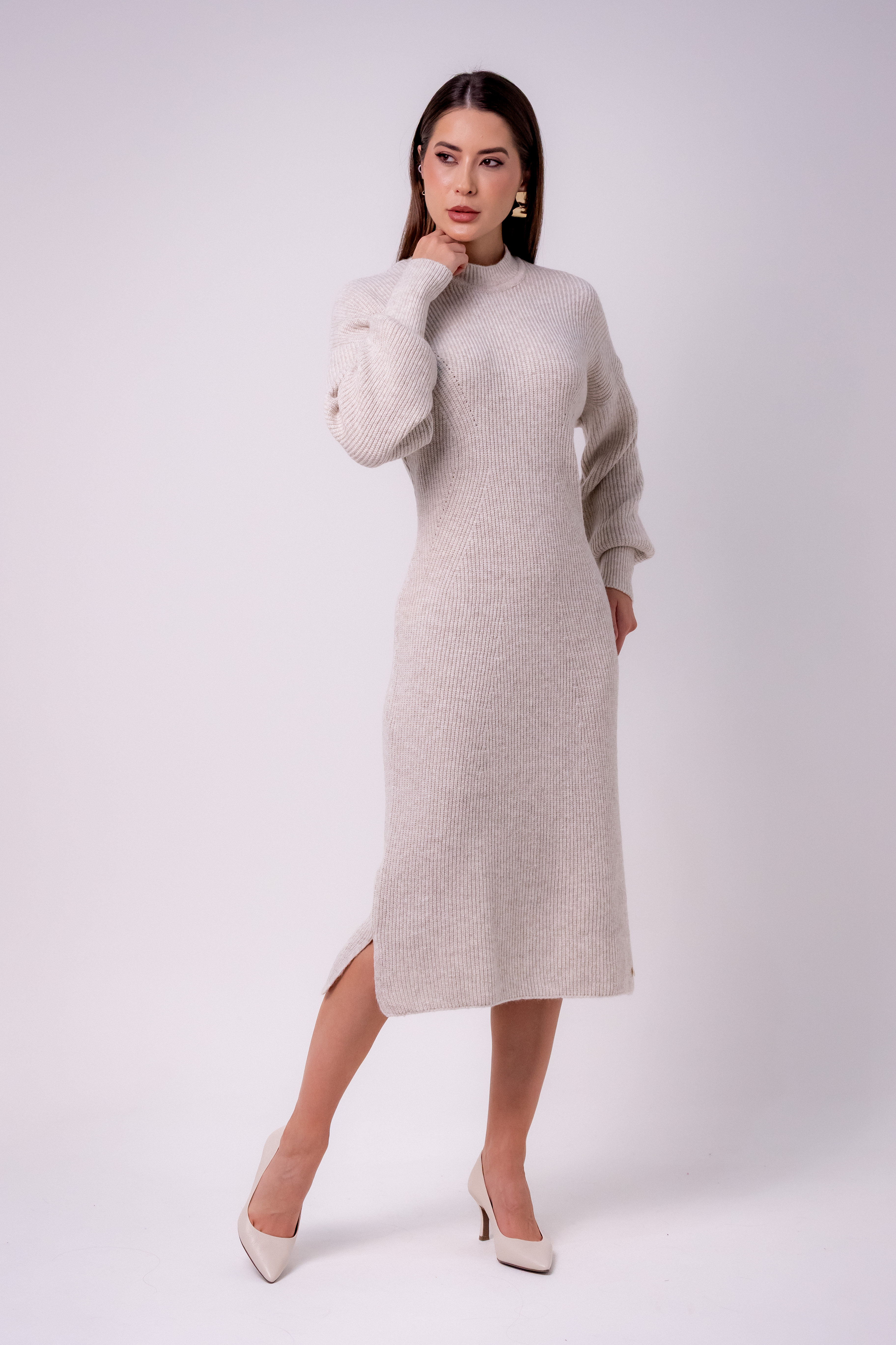 VESTIDO PONTO PÉROLA